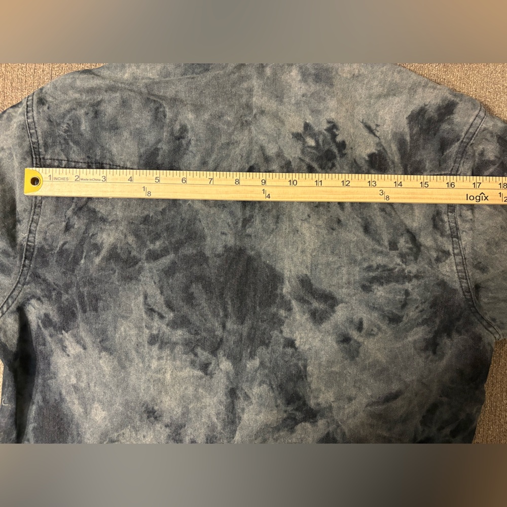 🚨3 for $15 VTG NWT Rocawear Shirt Men S Grey Acid Wash Denim 90s Y2K - Picture 9 of 9